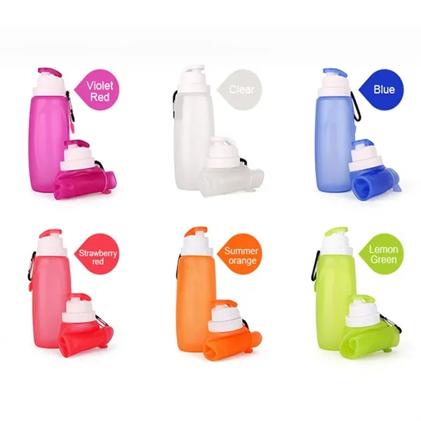 Collapsible Silicone Leakproof Portable Water Bottle - Collapsible Silicone Leakproof Portable Water Bottle - Image 3 of 4