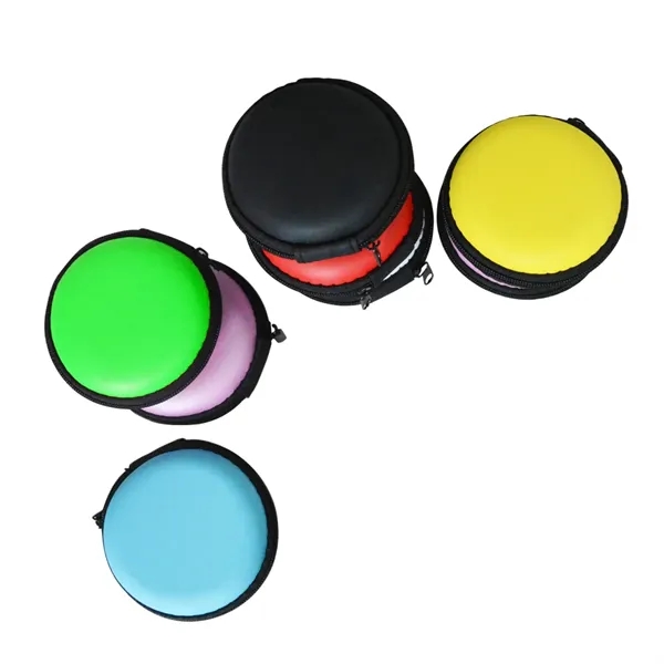 Portable Round Headphone Storage Box - Portable Round Headphone Storage Box - Image 2 of 2