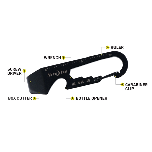 Nite Ize DoohicKey  Carabiner Multi-Tool - Nite Ize DoohicKey  Carabiner Multi-Tool - Image 3 of 10
