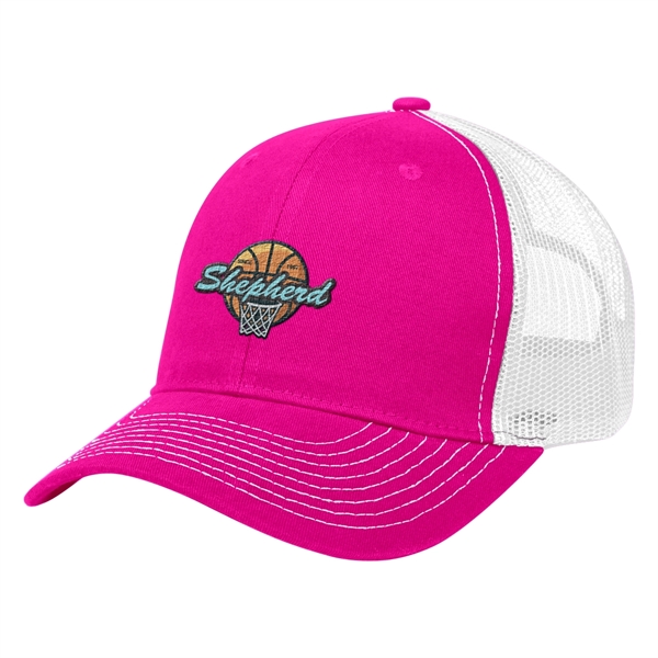 Cotton Twill Mesh Back Cap - Cotton Twill Mesh Back Cap - Image 10 of 48