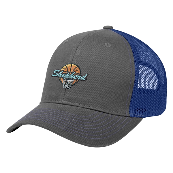 Cotton Twill Mesh Back Cap - Cotton Twill Mesh Back Cap - Image 15 of 48