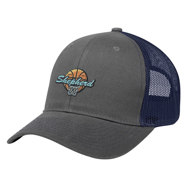 Cotton Twill Mesh Back Cap - Cotton Twill Mesh Back Cap - Image 19 of 48
