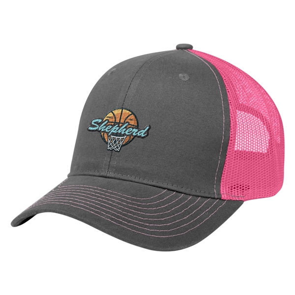 Cotton Twill Mesh Back Cap - Cotton Twill Mesh Back Cap - Image 24 of 48