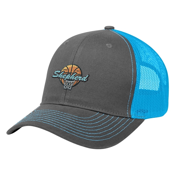 Cotton Twill Mesh Back Cap - Cotton Twill Mesh Back Cap - Image 26 of 48