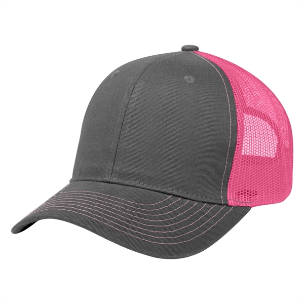 Cotton Twill Mesh Back Cap - Cotton Twill Mesh Back Cap - Image 45 of 48