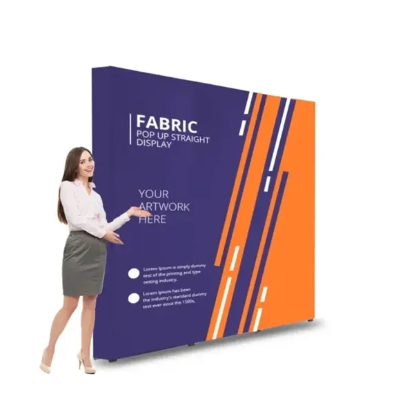 Fabric Pop up Straight Backdrop Package (8' x 8') - Fabric Pop up Straight Backdrop Package (8' x 8') - Image 1 of 3