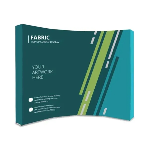 Fabric Pop up Curved Display Package  (8Ft x 8Ft) - Fabric Pop up Curved Display Package  (8Ft x 8Ft) - Image 1 of 3