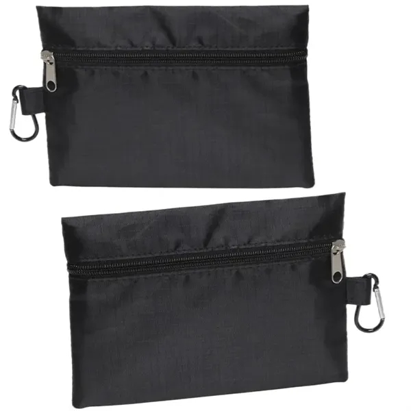 Utility Zippered Bag with Carabiner - Utility Zippered Bag with Carabiner - Image 1 of 1