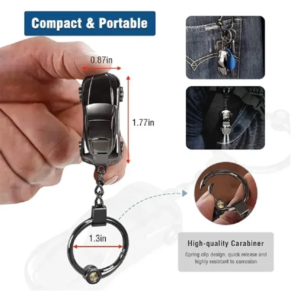 Creative Car Led Flashlight Keychain - Creative Car Led Flashlight Keychain - Image 2 of 3