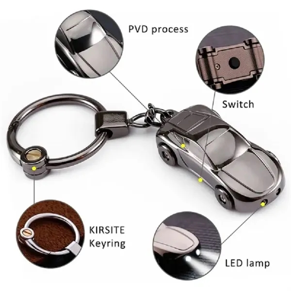 Creative Car Led Flashlight Keychain - Creative Car Led Flashlight Keychain - Image 1 of 3