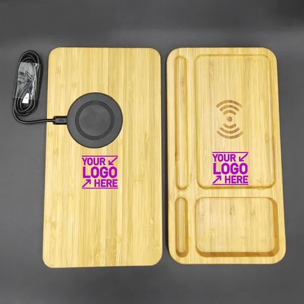 Wood Wireless Charging Station - Wood Wireless Charging Station - Image 2 of 3