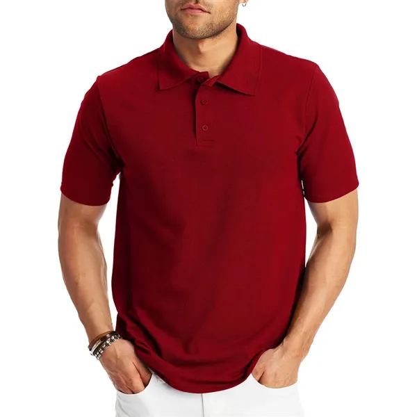 Men Short Sleeve Polo Shirt - Men Short Sleeve Polo Shirt - Image 3 of 9