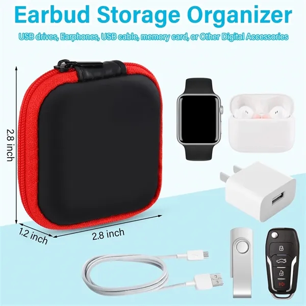 Earbud Case Portable Earphone Box Headphone EVA Holder - Earbud Case Portable Earphone Box Headphone EVA Holder - Image 1 of 3
