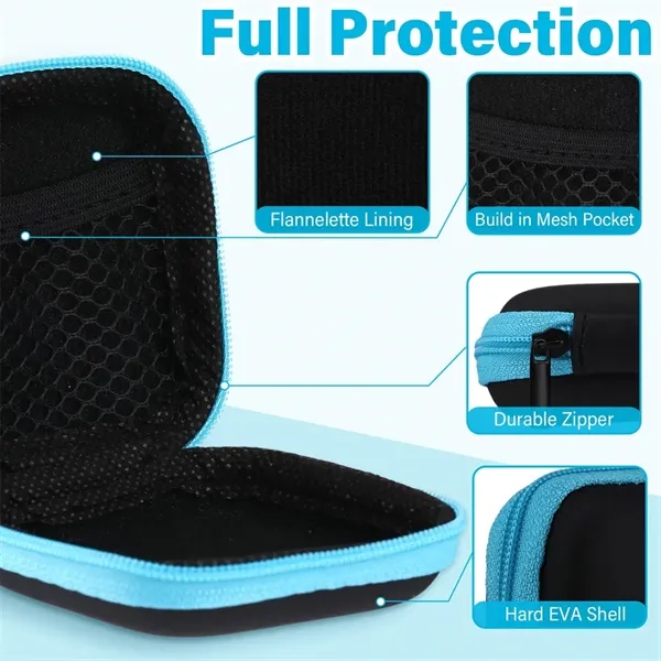 Earbud Case Portable Earphone Box Headphone EVA Holder - Earbud Case Portable Earphone Box Headphone EVA Holder - Image 2 of 3