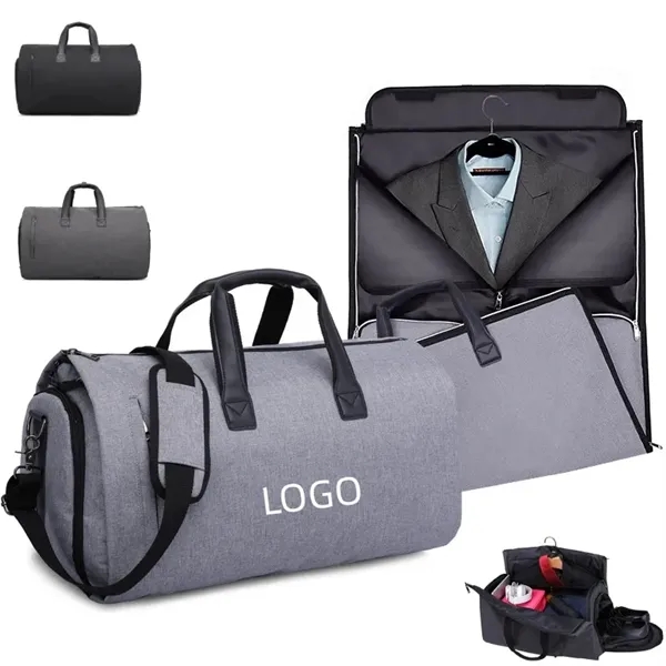 Convertible Garment Travel Duffel Bag with Shoe Compartment - Convertible Garment Travel Duffel Bag with Shoe Compartment - Image 0 of 5