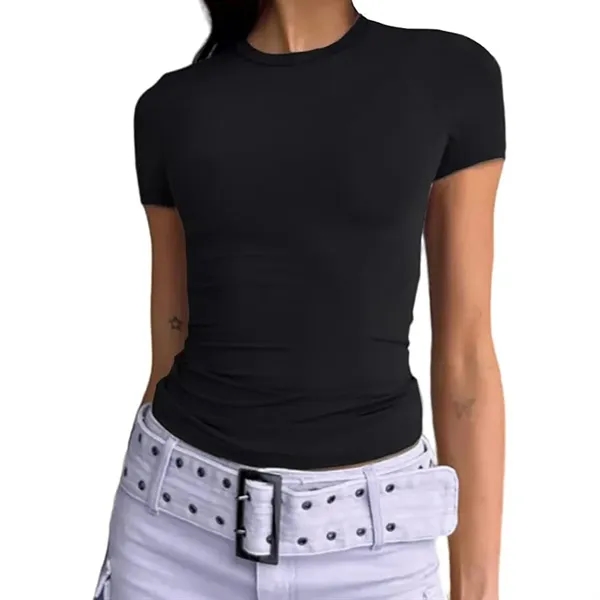 Women's Casual Basic Going Out Crop - Women's Casual Basic Going Out Crop - Image 2 of 7