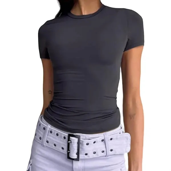 Women's Casual Basic Going Out Crop - Women's Casual Basic Going Out Crop - Image 6 of 7