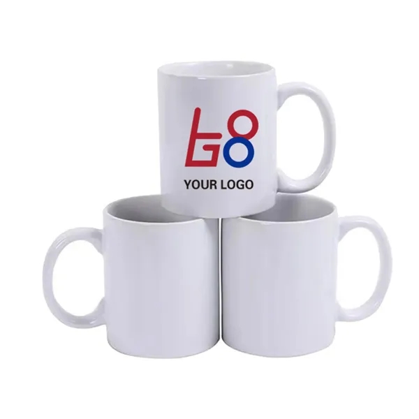11-Ounce White Ceramic Mug - 11-Ounce White Ceramic Mug - Image 0 of 1