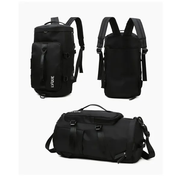 Large Backpack Sports Duffel Bag with Shoe Compartment - Large Backpack Sports Duffel Bag with Shoe Compartment - Image 1 of 6