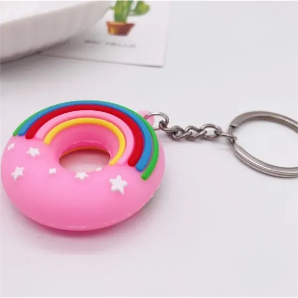 Donut Stress Reliever Keychain Toy - Donut Stress Reliever Keychain Toy - Image 1 of 2