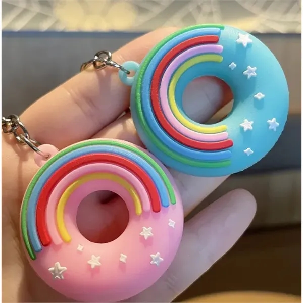 Donut Stress Reliever Keychain Toy - Donut Stress Reliever Keychain Toy - Image 2 of 2