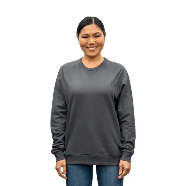 Unisex Organic Cotton French Terry Crew Neck - Unisex Organic Cotton French Terry Crew Neck - Image 1 of 10