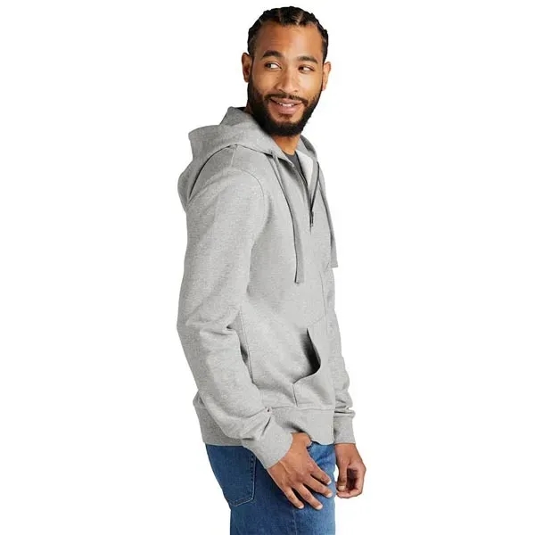 Unisex French Terry Organic Cotton Full-Zip Hoodie - Unisex French Terry Organic Cotton Full-Zip Hoodie - Image 6 of 7