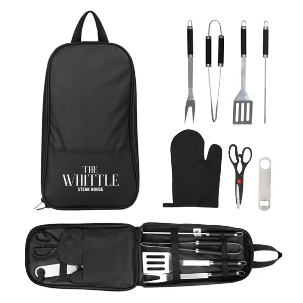 7-Piece Pit Master BBQ Set In Carrying Case - 7-Piece Pit Master BBQ Set In Carrying Case - Image 0 of 2