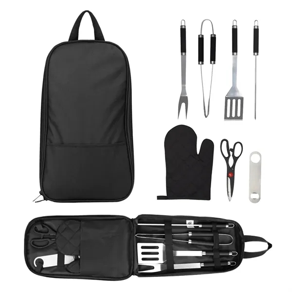 7-Piece Pit Master BBQ Set In Carrying Case - 7-Piece Pit Master BBQ Set In Carrying Case - Image 1 of 2