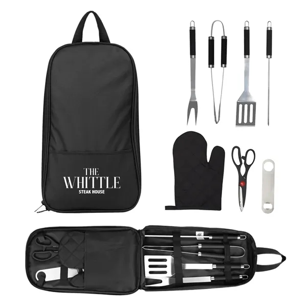 7-Piece Pit Master BBQ Set In Carrying Case - 7-Piece Pit Master BBQ Set In Carrying Case - Image 2 of 2