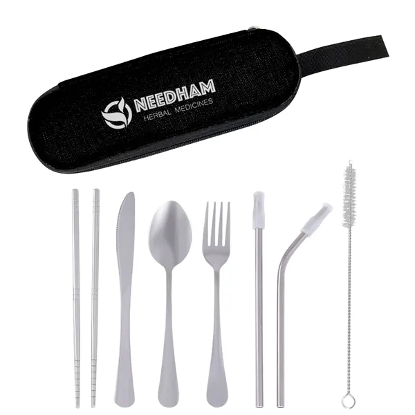 Stainless Steel Cutlery Set In Pouch - Stainless Steel Cutlery Set In Pouch - Image 5 of 6