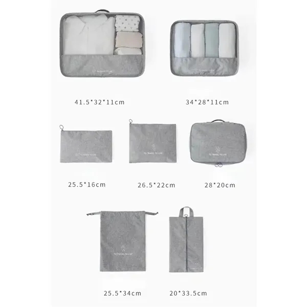 7 pcs Travel Storage Bag Set - 7 pcs Travel Storage Bag Set - Image 6 of 6