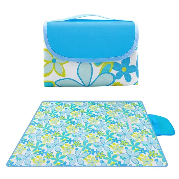 80"x 80" Picnic Blanket Beach Mat Foldable - 80"x 80" Picnic Blanket Beach Mat Foldable - Image 7 of 12