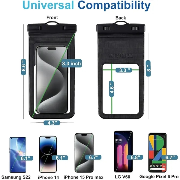 Universal Waterproof Pouch with Lanyard - Universal Waterproof Pouch with Lanyard - Image 1 of 8