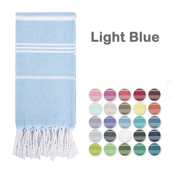 Turkish Beach Towel Oversized 38''x71'' - Turkish Beach Towel Oversized 38''x71'' - Image 8 of 24