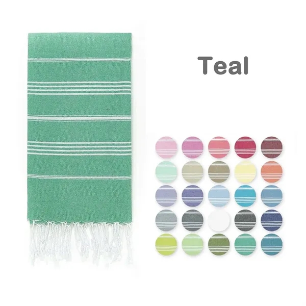 Turkish Beach Towel Oversized 38''x71'' - Turkish Beach Towel Oversized 38''x71'' - Image 24 of 24