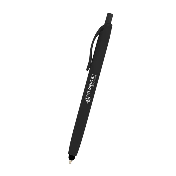 Zinnia Rubberized Pen With Stylus - Zinnia Rubberized Pen With Stylus - Image 1 of 19