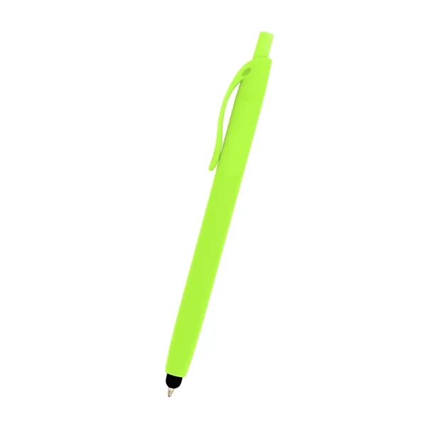 Zinnia Rubberized Pen With Stylus - Zinnia Rubberized Pen With Stylus - Image 2 of 19