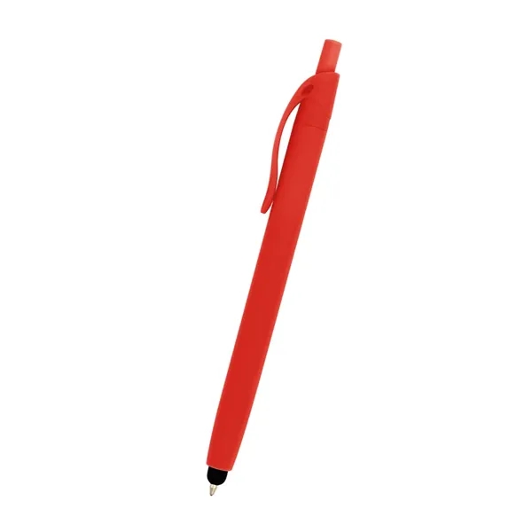 Zinnia Rubberized Pen With Stylus - Zinnia Rubberized Pen With Stylus - Image 5 of 19