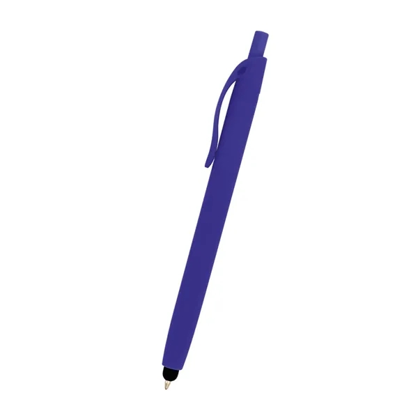 Zinnia Rubberized Pen With Stylus - Zinnia Rubberized Pen With Stylus - Image 7 of 19