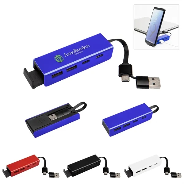 RABS Type-C & USB Hub With Phone Stand - RABS Type-C & USB Hub With Phone Stand - Image 0 of 12