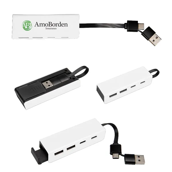 RABS Type-C & USB Hub With Phone Stand - RABS Type-C & USB Hub With Phone Stand - Image 4 of 12