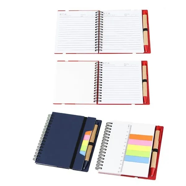 Custom Logo Notepad with Pen & Sticky Notes - Custom Logo Notepad with Pen & Sticky Notes - Image 4 of 5