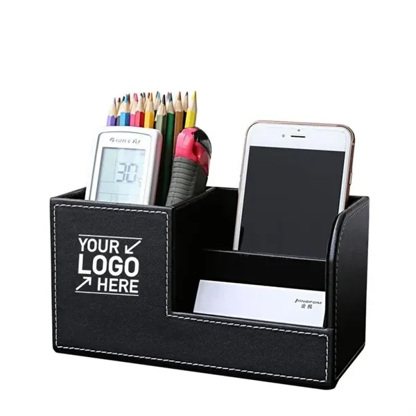 PU Leather Desk Organizer Office Supplies - PU Leather Desk Organizer Office Supplies - Image 0 of 4