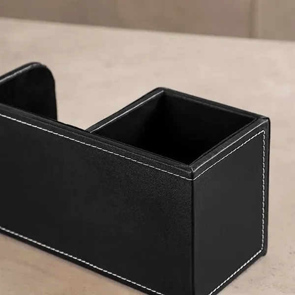 PU Leather Desk Organizer Office Supplies - PU Leather Desk Organizer Office Supplies - Image 2 of 4