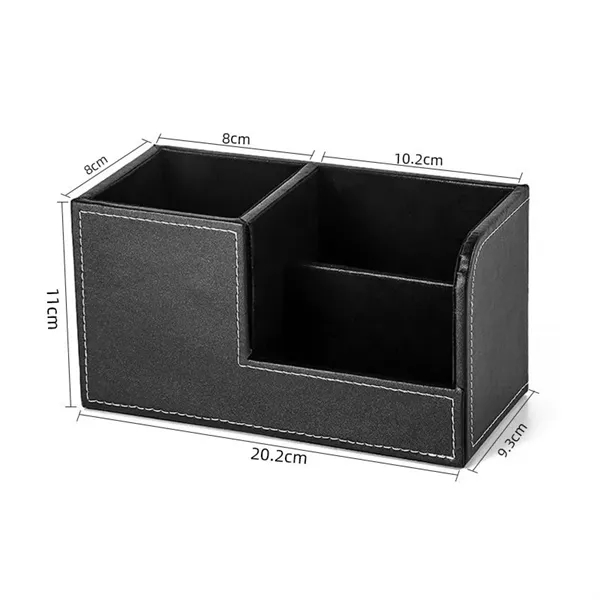 PU Leather Desk Organizer Office Supplies - PU Leather Desk Organizer Office Supplies - Image 4 of 4