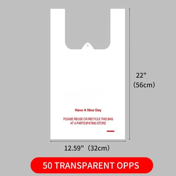 Plastic Handles Shopping Bags - Plastic Handles Shopping Bags - Image 1 of 3