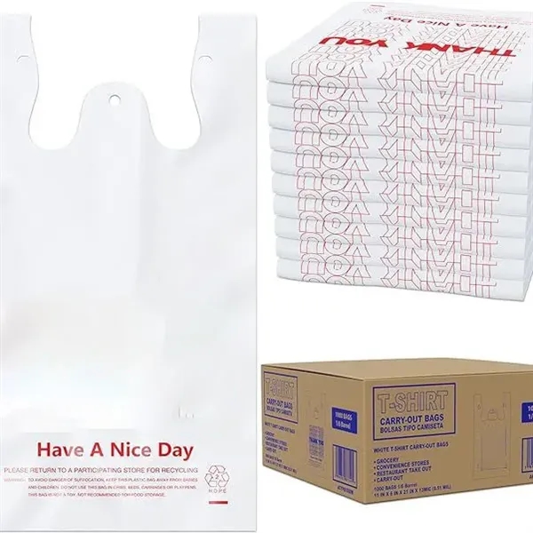 Plastic Handles Shopping Bags - Plastic Handles Shopping Bags - Image 2 of 3