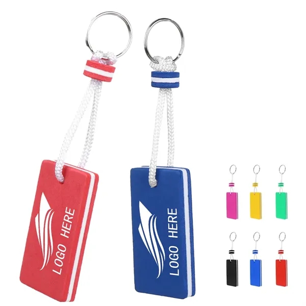 Custom Rectangular Eva Foam Floating Keychain