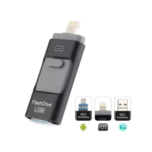 64GB 3 In 1 OTG USB Flash Drive For Phone Android Computer - 64GB 3 In 1 OTG USB Flash Drive For Phone Android Computer - Image 8 of 14